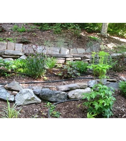 Csepegtető öntözés lejtős területen
