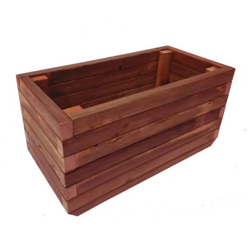 Virágláda kültéri borovi fenyőből 125x45x45 dio