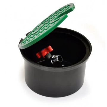 Szelepakna fedeles doboz 3/4" fém csappal - rejetett vízvétel