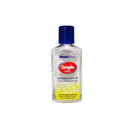 Kézfertőtlenítő gél - Citromos - 50ml Bradolife