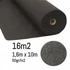 Kép 1/5 - Geotextília FEKETE 1,6x10m – 16m2 méretre vágva (50gr/m2)